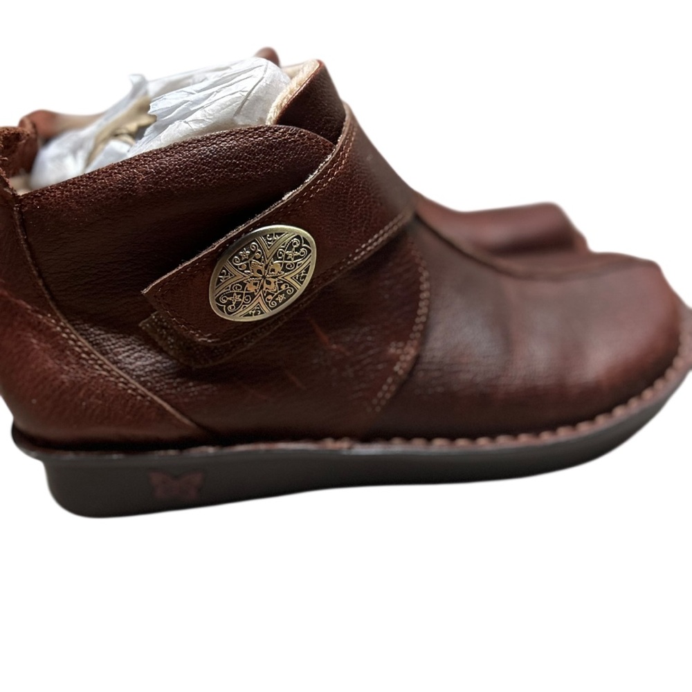 Alegria Caiti women's ankle boot in chestnut natural leather Size 41 - Picture 2 of 7
